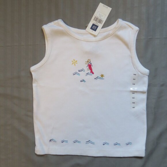 BabyGap Girls Mermaid Tank Top & Matching Shorts Sz 4xl (4yrs) NWTs - Picture 3 of 16